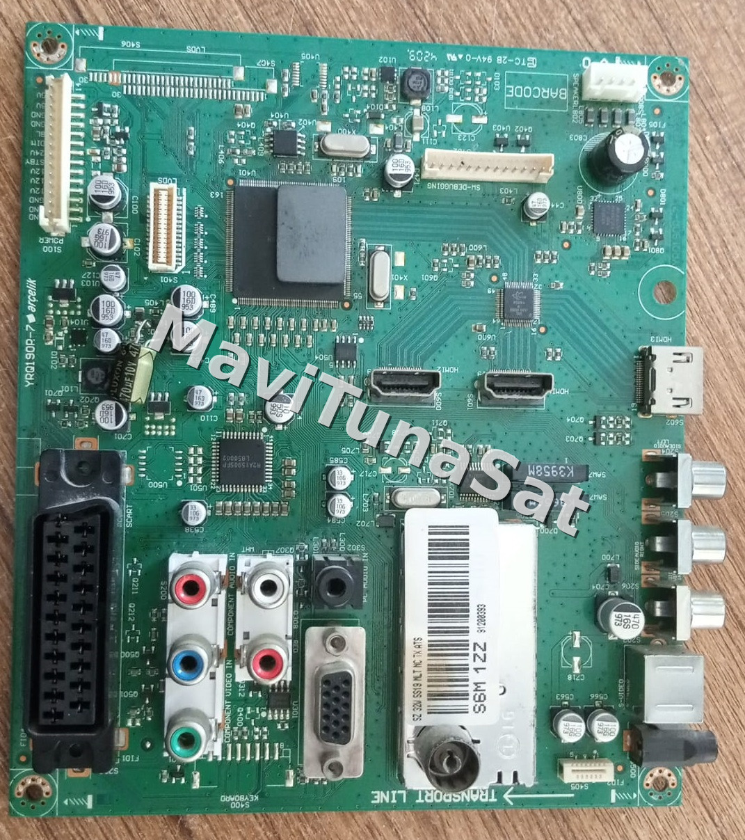 YRQ190R-7, T4J NZZ, T4JNZZ, Arçelik F82-507 B 3HD, Main Board, Ana Kart, LTA320AP02
