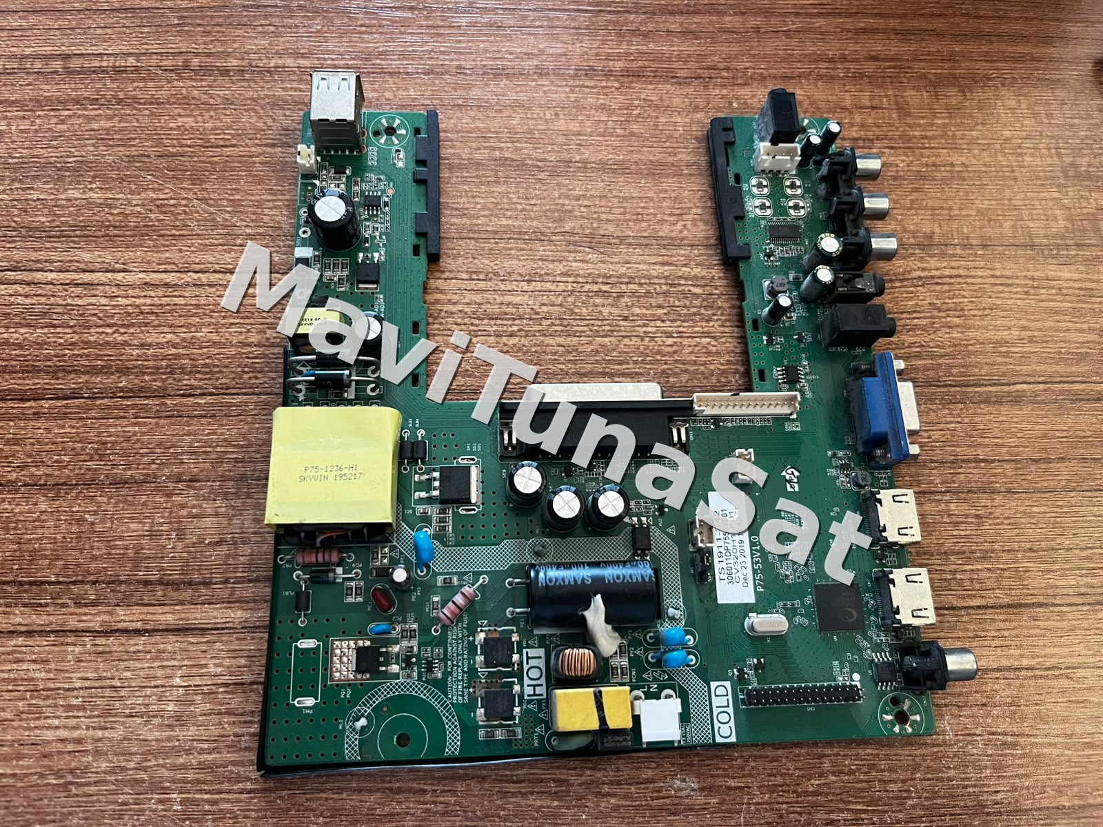 P75-53V1.0, P75-53V1.0-A 2L, TS1811-367/10 REDLINE PS32 MODEL LED TV 32" TV ANAKART