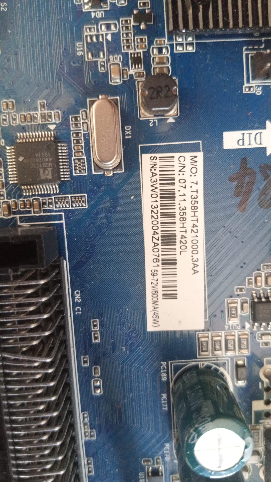 CV358H-T42 YM-2020088 YUMATU 48 İNÇ MAIN BOARD